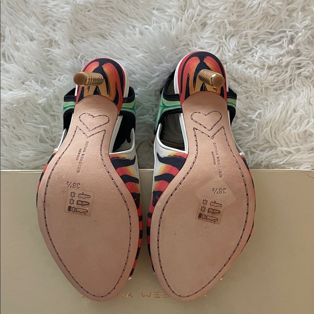 Sophia Webster 38.5 NWT Rousseau Jungle 100 heels. Never worn. Bought for $735 - Picture 5 of 9